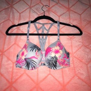 vs pink strappy back bra